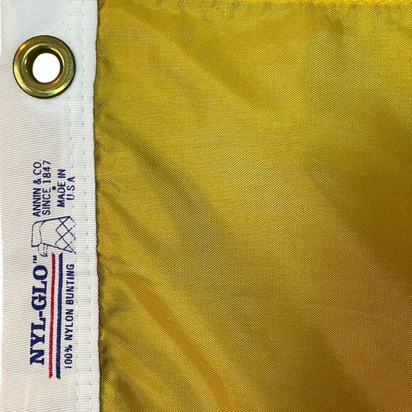 Brownie Girl Scouts Vintage 100% Nylon Bunting 3 x 2 Flag PLAINFIELD TROOP IL - Picture 2 of 2